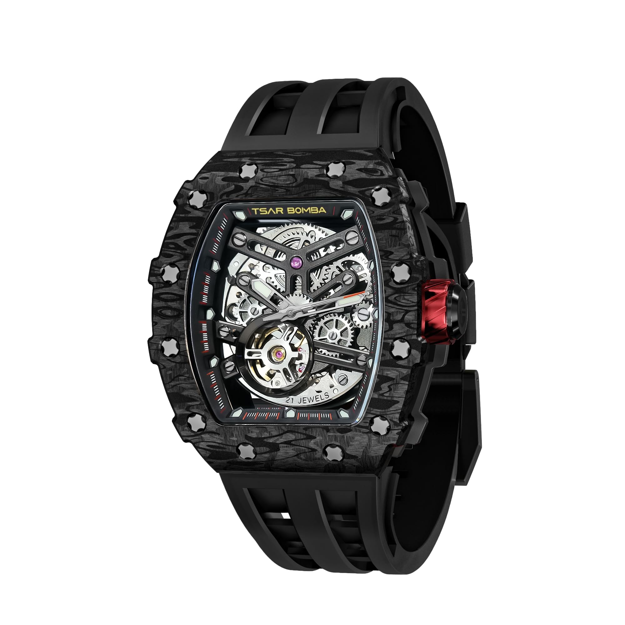 TSAR BOMBA Montres automatiques pour Homme Montre de Luxe pour Homme
