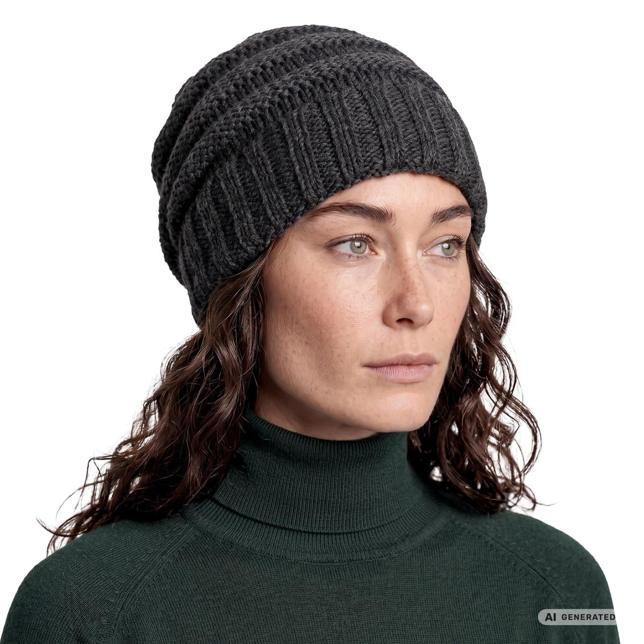 LIERYS Jil Strickmütze Oversize Beanie Made in Germany Unisex Herbst Winter