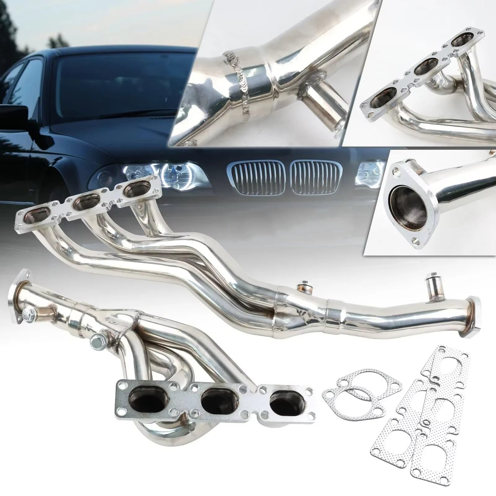 Collettore Gas Scarico Per BMW M52 (1994-2002) | E36 E46 320i 323i | E39520i523i528i| Z32.0-2.8L | Testata Collettore Scarico In Acciaio Inossidabile E38 728i Collettore Di Scarico