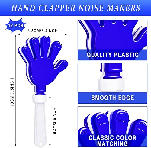 Miniatura 10 de 24 cencerros de metal y pinzas de mano, campanas de vaca con asa para animadores de ruido, eventos deportivos, recuerdos de fiesta, baile de