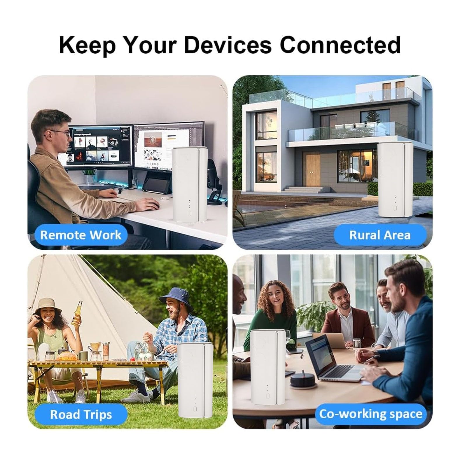 VBESTLIFE Router CPE 5G con Slot per Schede SIM, Modem Router WiFi 6 5G Ad Alta velocità da 4,67 Gpbs per Home Office Indoor, Fino a 50 Utenti (Spina europea)