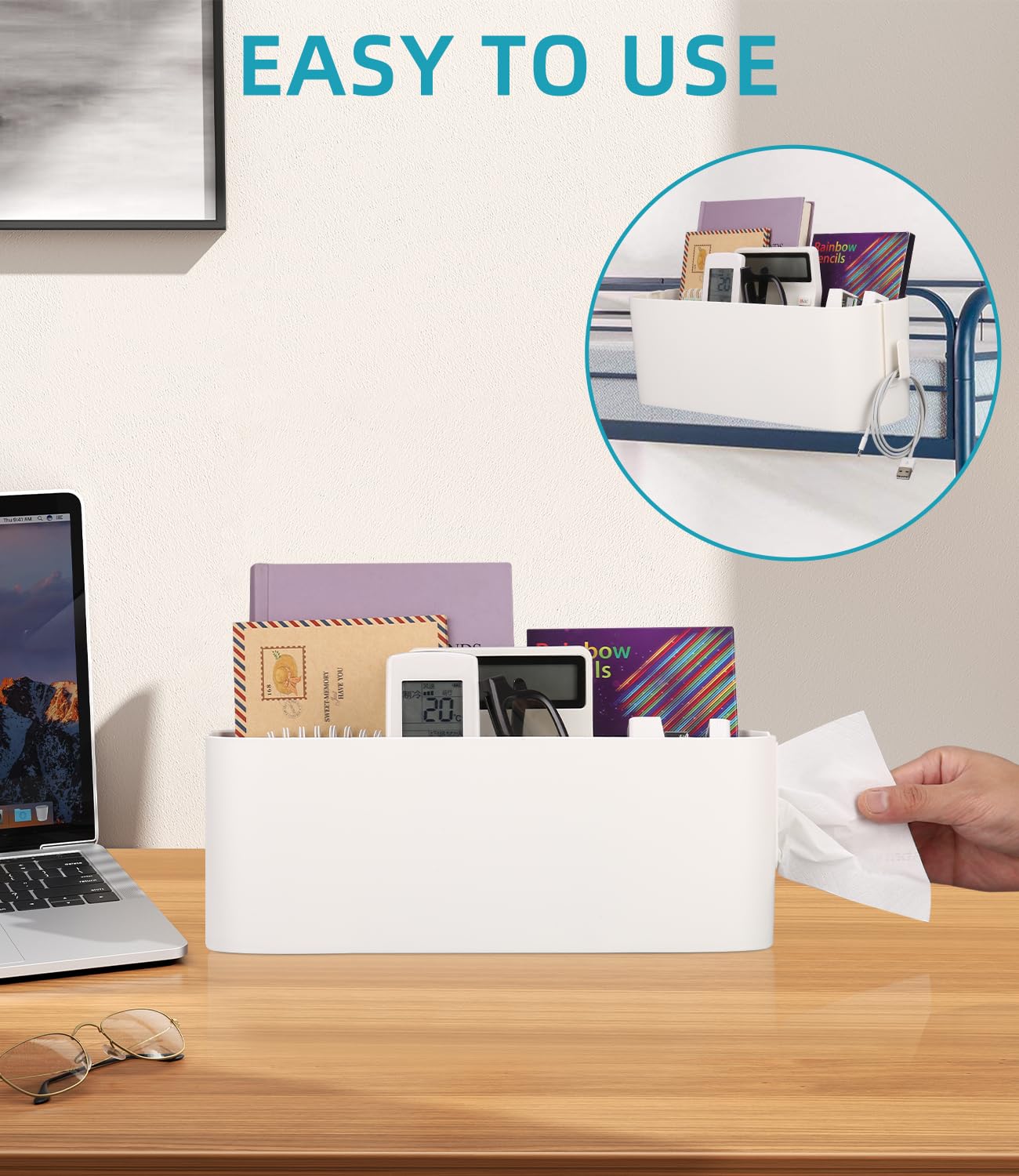 LAN Panier Suspendu De Rangement De Chevet Organisateur De Lit En