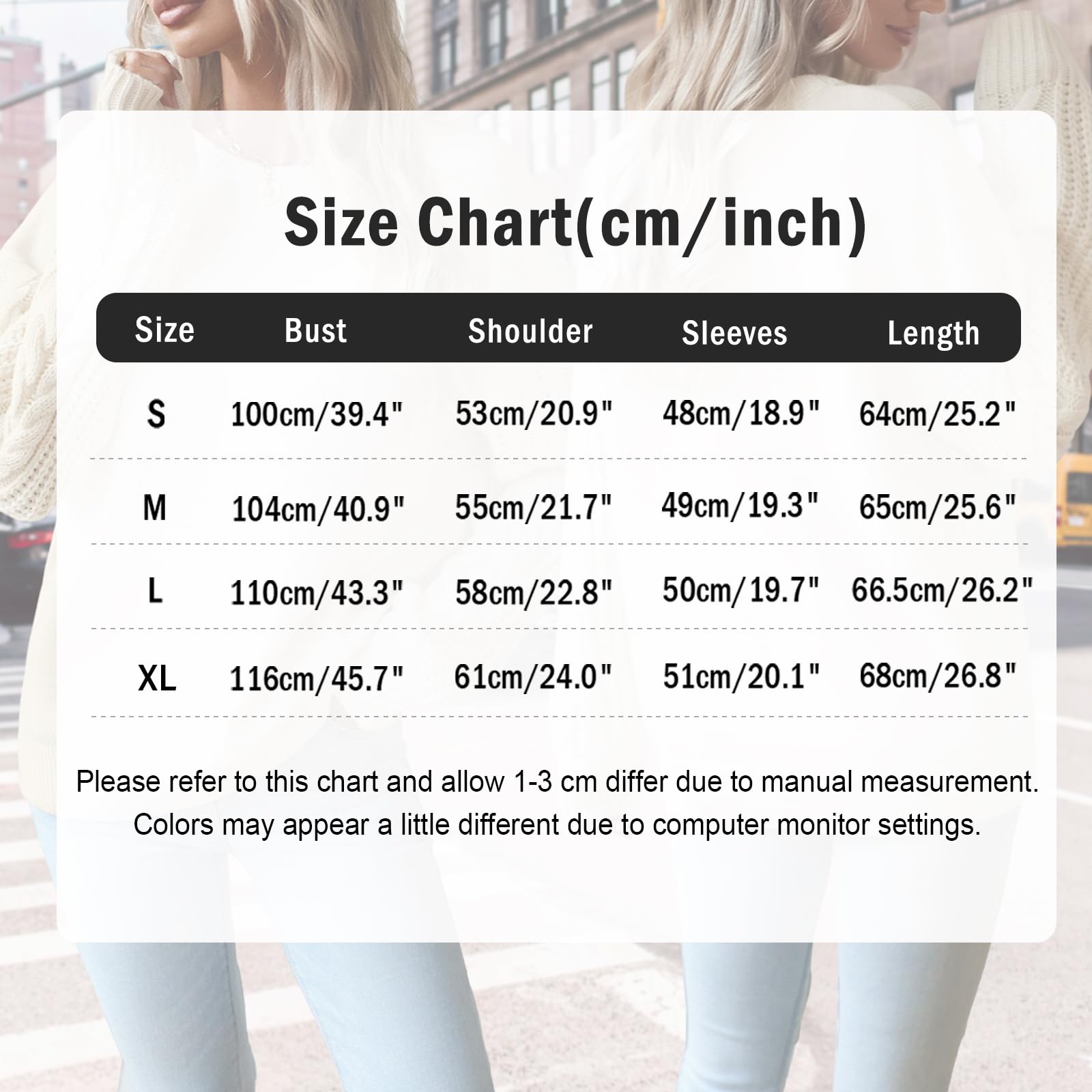 Maglione Donna Invernale Maglia Girocollo Elegante Pullover a Trecce Maniche Lunghe Sweater Lunga Maglioncino Casual Oversize