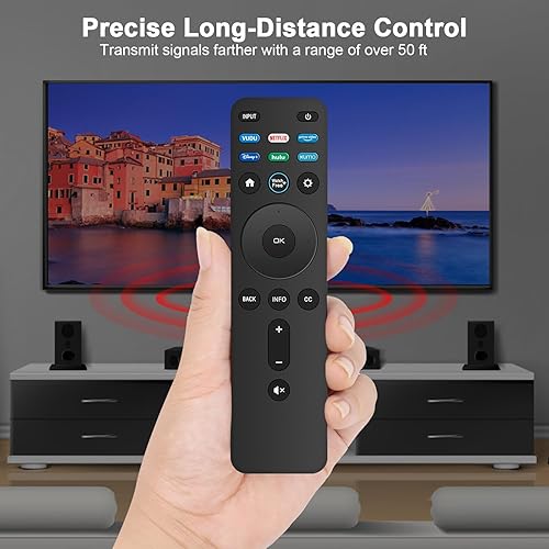 Miniatura 4 de Control remoto universal XRT260, compatible con televisores inteligentes VIZIO D, M, P, serie V UHD LED LCD, teclas de aplicación de acceso directo