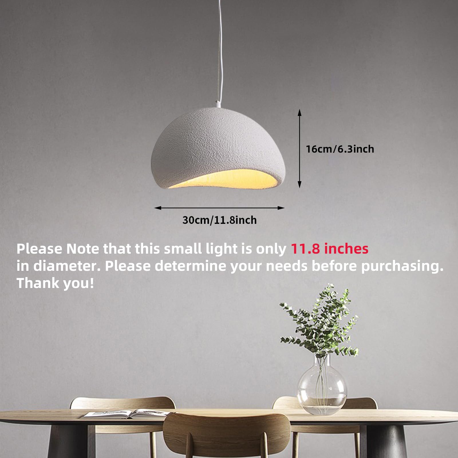 JAYMP 30cm Mini Size Wabi Sabi Pendant Light for Dining Room JAYMP 30cm Mini Size Wabi Sabi Pendant Light for Dining Room