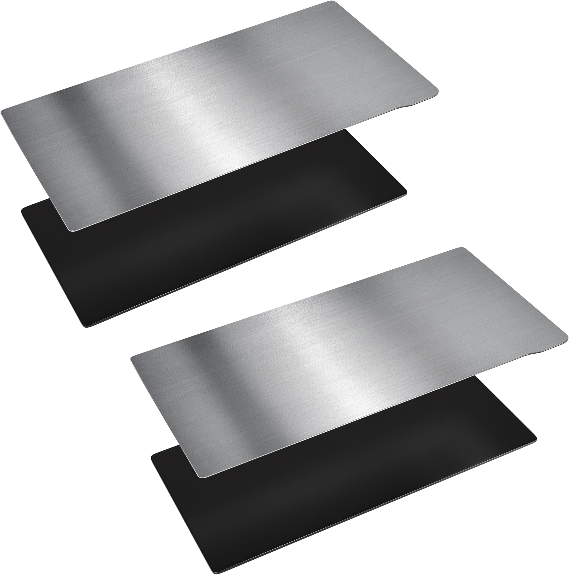 2 PCS Resin 3D Printer Flex Build Plate, Spring Steel Flexible Plate Flex Bed and Magnetic Base Platform for ELEGOO Mars 2/Mars 2 Pro/Mars 2 Mono/Mars 4 DLP 3D Printer, 140x84 mm