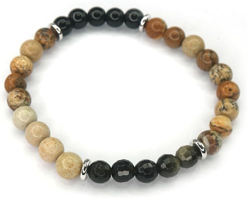 Om Gallery Golden Obsidian Stone Bracelet