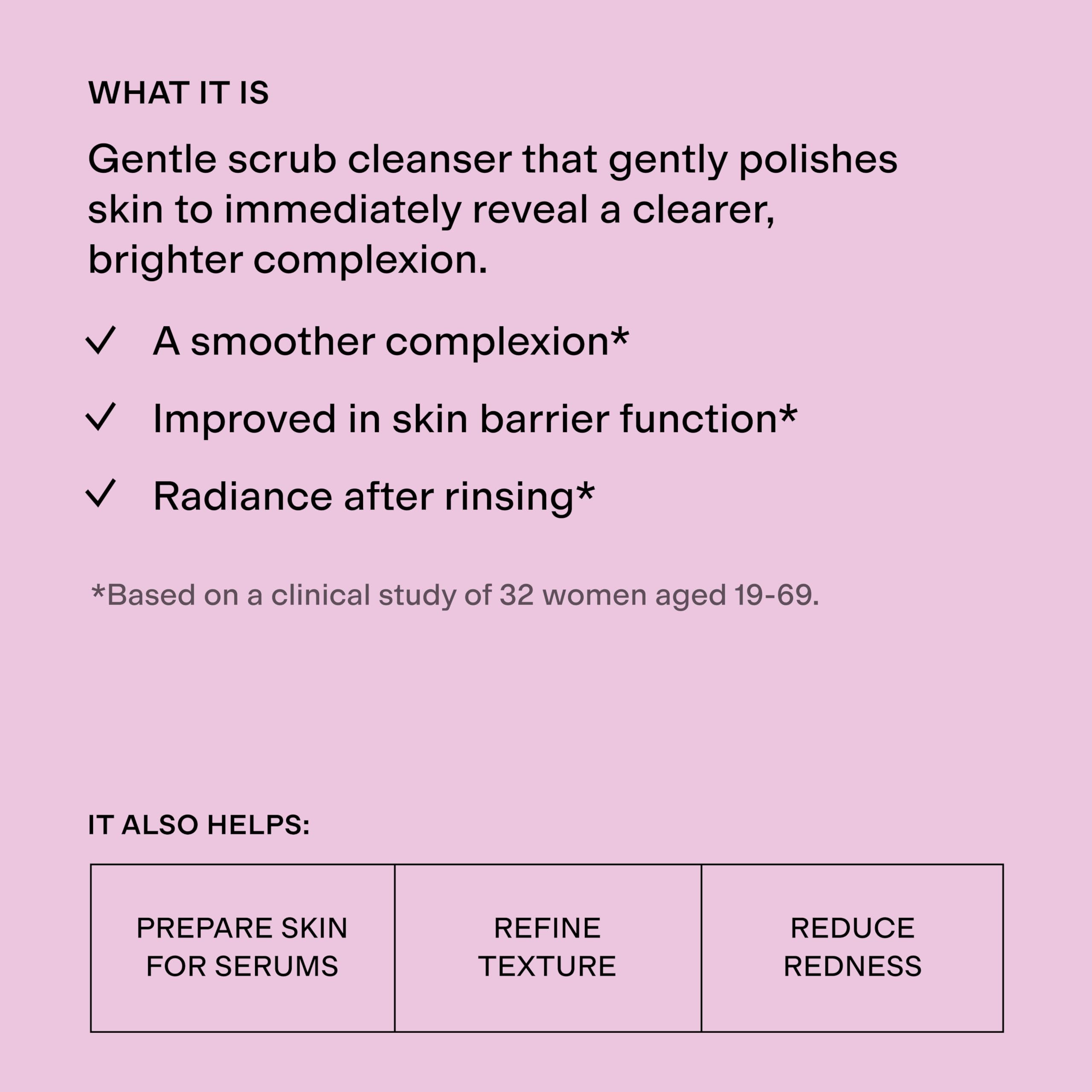 CLEARSTEM VITAMINSCRUB - Limpiador exfoliante con antioxidantes, gel limpiador para cara y cuerpo, vitamina C