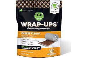 Wrap-Ups: Pill Wrap - Cheese - 30 Servings Bag, Dogs &amp; Cats