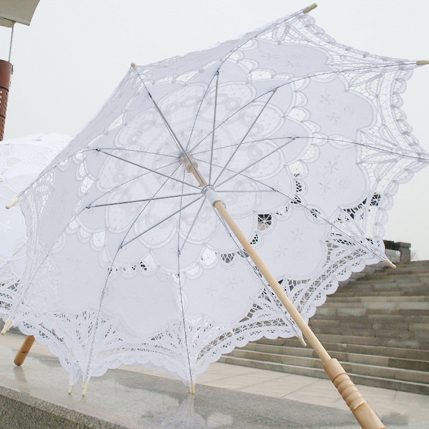 4 sztuki, 80 cm, wiktoriańska lesbijska haftowana, na wesele, dla młodej, parasol przeciwsłoneczny,