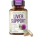 Vegan Liver Cleanse Detox & Repair - Herbal Liver Support Supplement w/ Silymarin Milk Thistle, Zinc, Dandelion Root & Artichoke Extract for Enzyme Support, Energy & Healthy Digestion. 60 Capsules