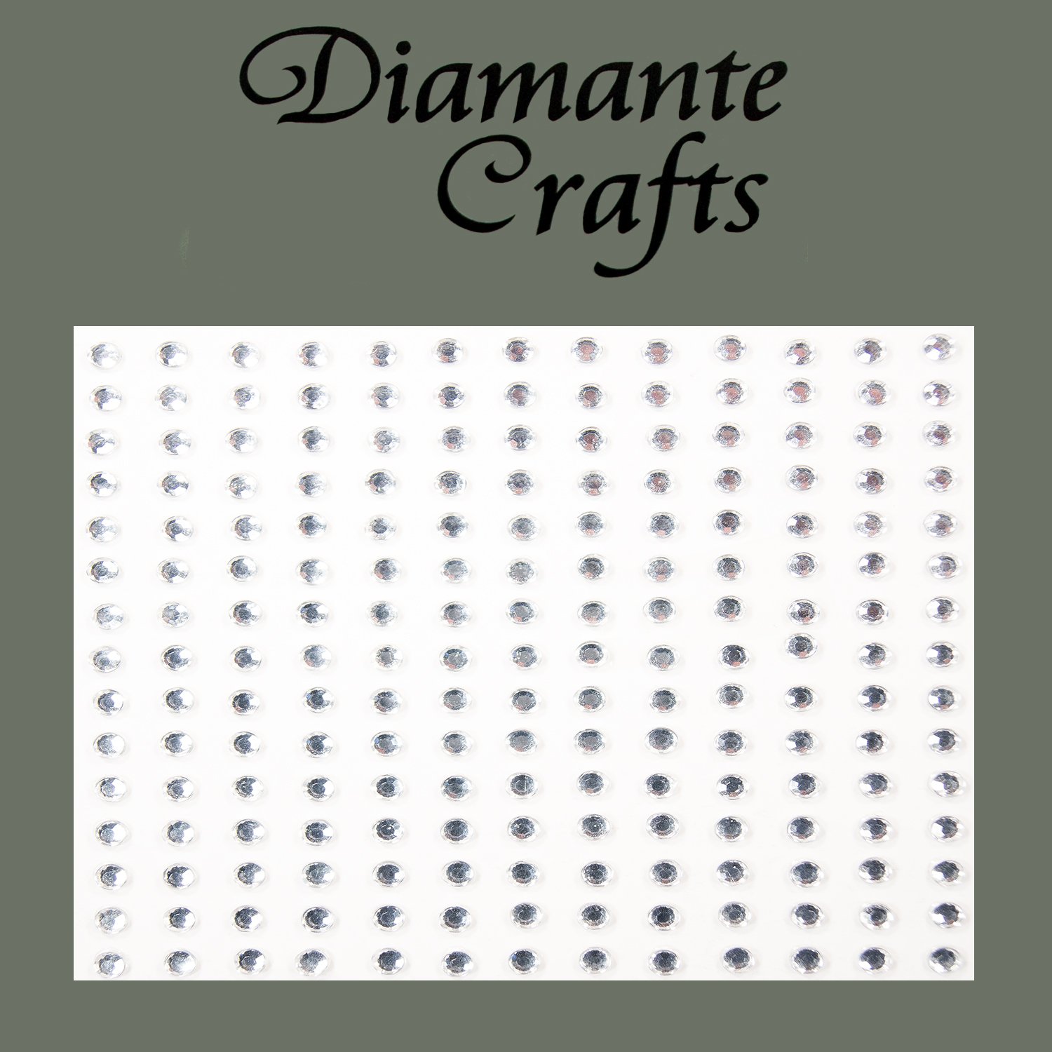 Diamante Crafts Clear 195 X 3Mm Diamante Self Adhesive Rhinestone Craft Embellishment Gems - Created Exclusively