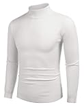 Men's Slim Fit Mock Turtleneck Pullover Sweater Casual Basic Knitted Thermal Sweaters