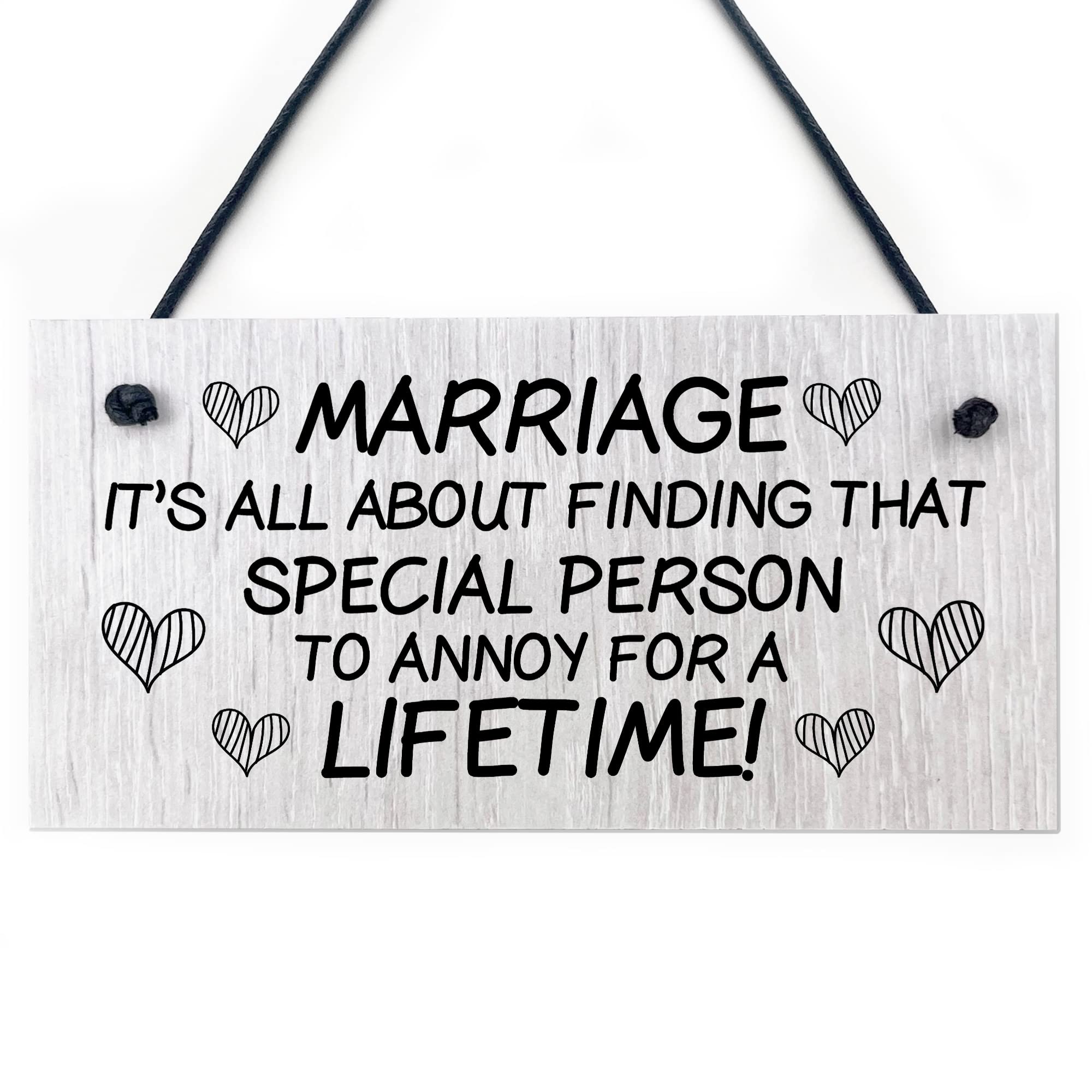 Red Ocean Funny Anniversary Present Gift For Him Her Wooden Sign Husband Wife Gifts Wedding Sign Wedding Gifts