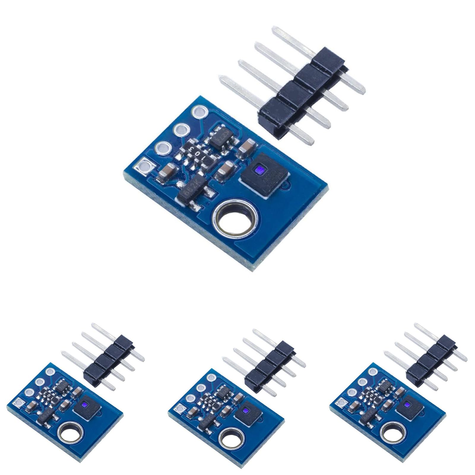 4pcs AHT21 I2C IIC High Precision Digital Temperature and Humidity Sensor Module DC 2.0-5.5V DHT11 AHT10 Upgraded Version for Arduino