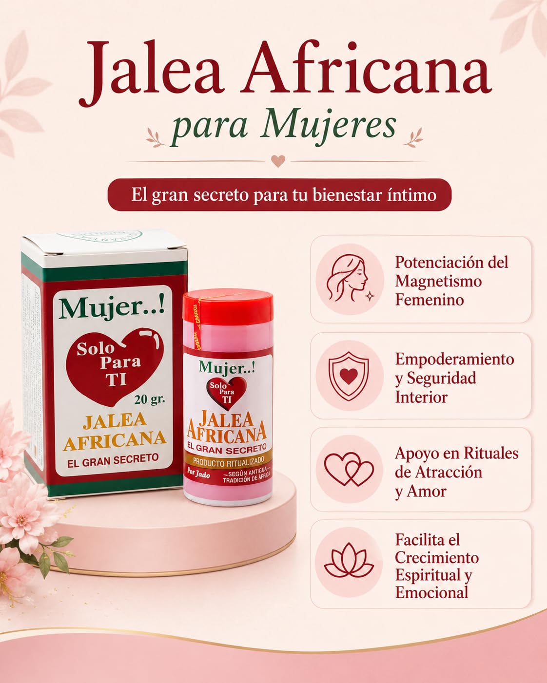 Jalea Africana Esotérica Mujer 20 g | Atracción y Energía