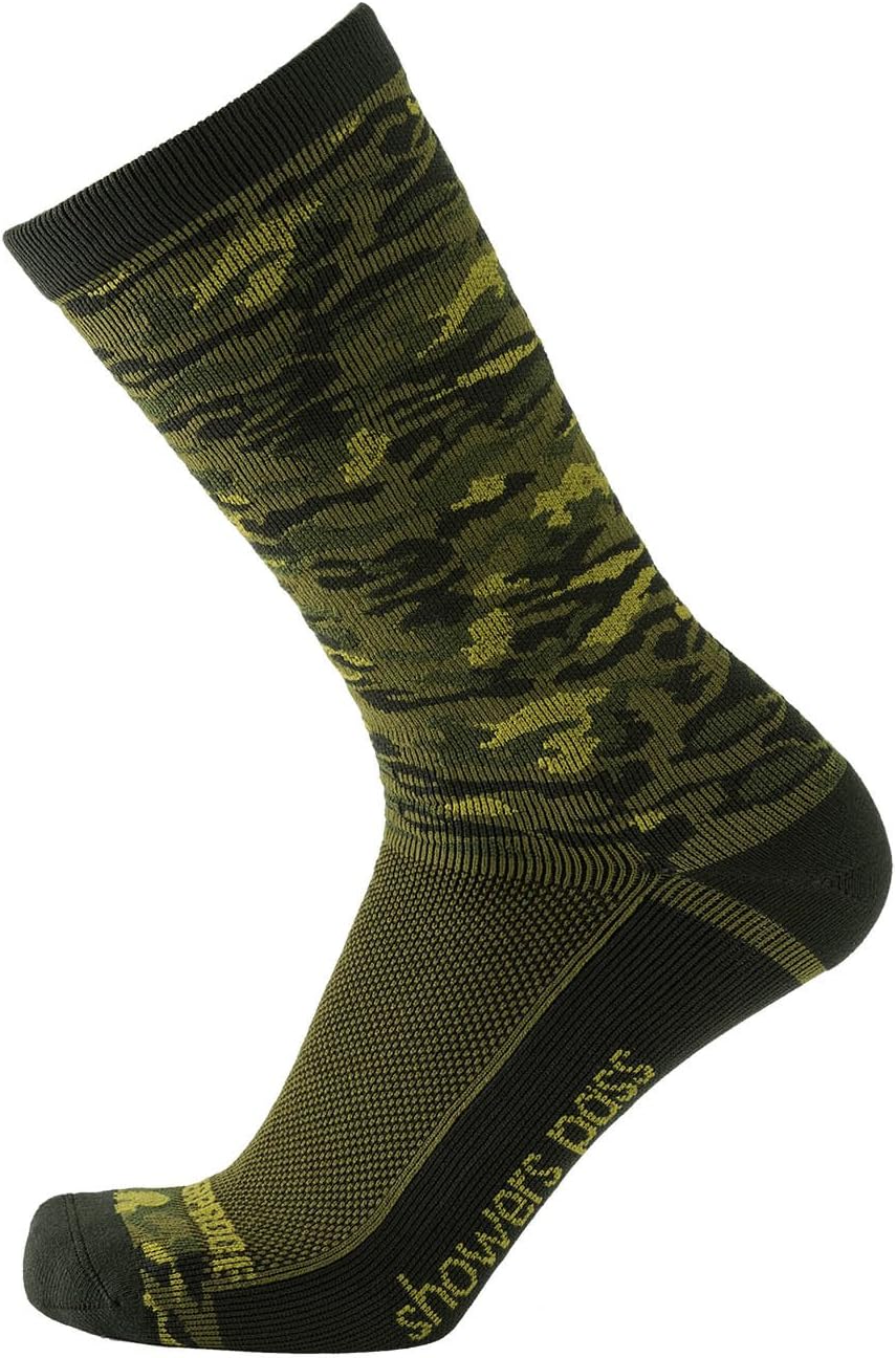 Showers Pass 100% Waterproof Breathable Lightweight Multisport Unisex Socks (Forest Camo - Small/Medium)