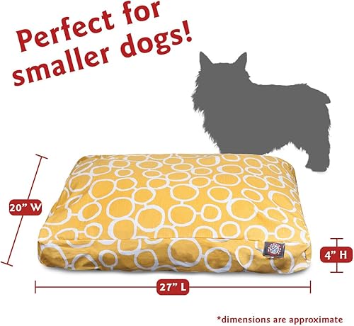 Miniatura 3 de Majestic Pet Cama rectangular pequeña para mascotas Fusion Yellow