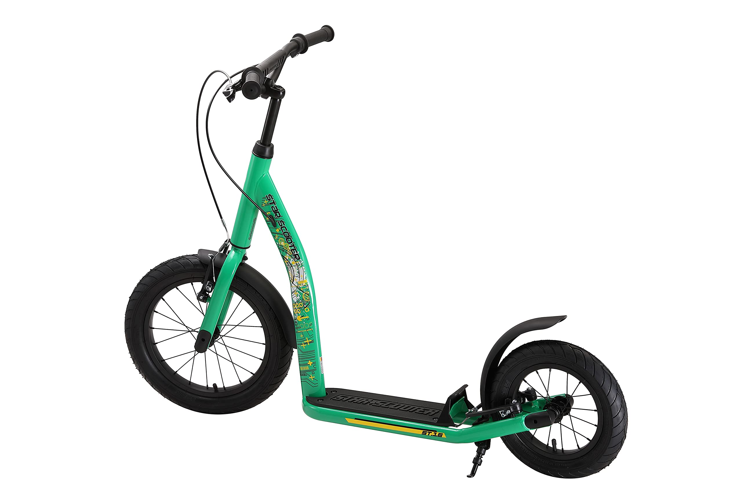 STAR SCOOTER Kinder Tret Roller ab 8 Jahre | City Kick Scooter Luftreifen Höhenverstellbar 16 Zoll New Gen