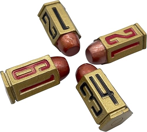 Miniatura 2 de RPG Juego de dados de bala de metal  Cuatro dados de metal sólido D6 para D&DDND, Warhammer 40k y otros juegos de rol. Regalo perfecto de RPG para