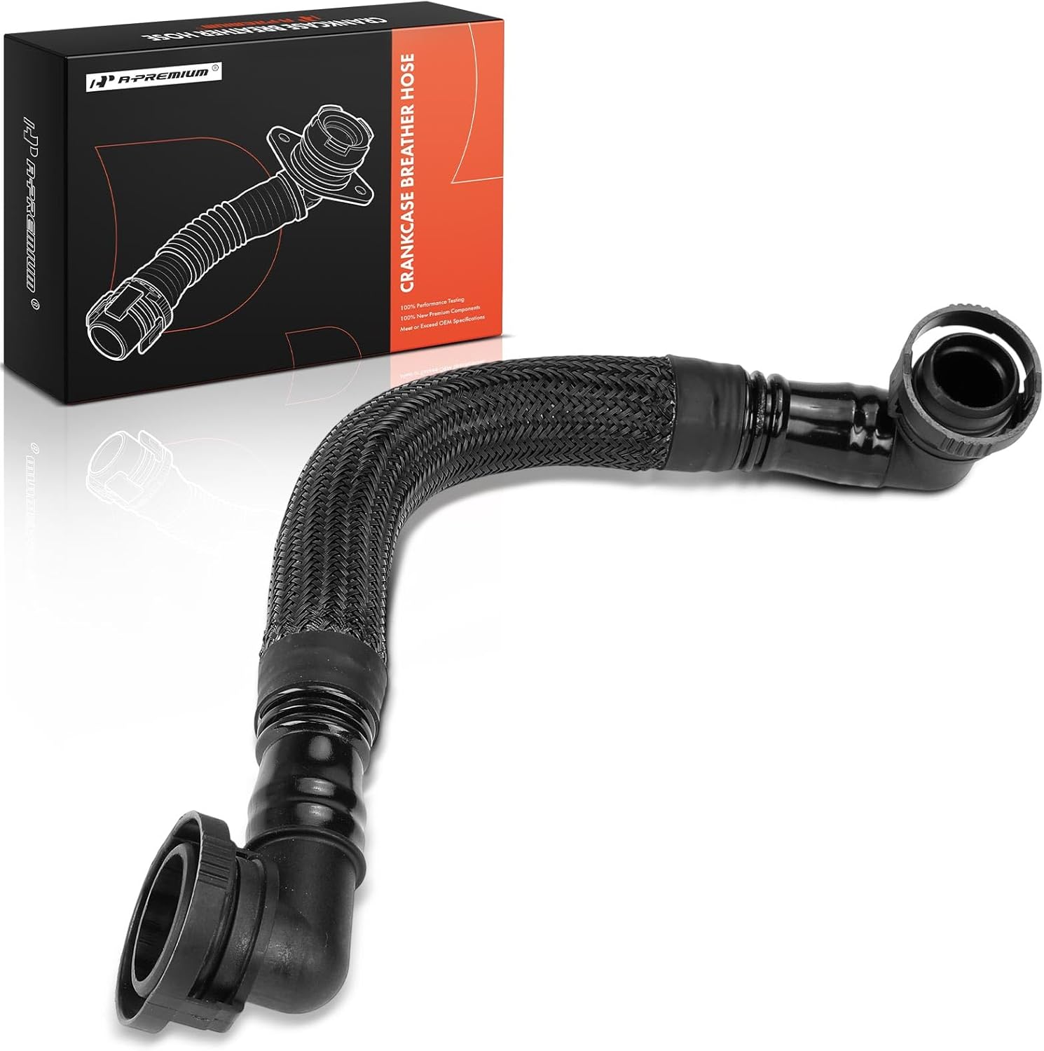 A-Premium Engine Crankcase Breather Hose Compatible with Audi A6 Quattro 2007-2011, A8 Quattro 2007-2010, S5 2008-2011, 4.2L
