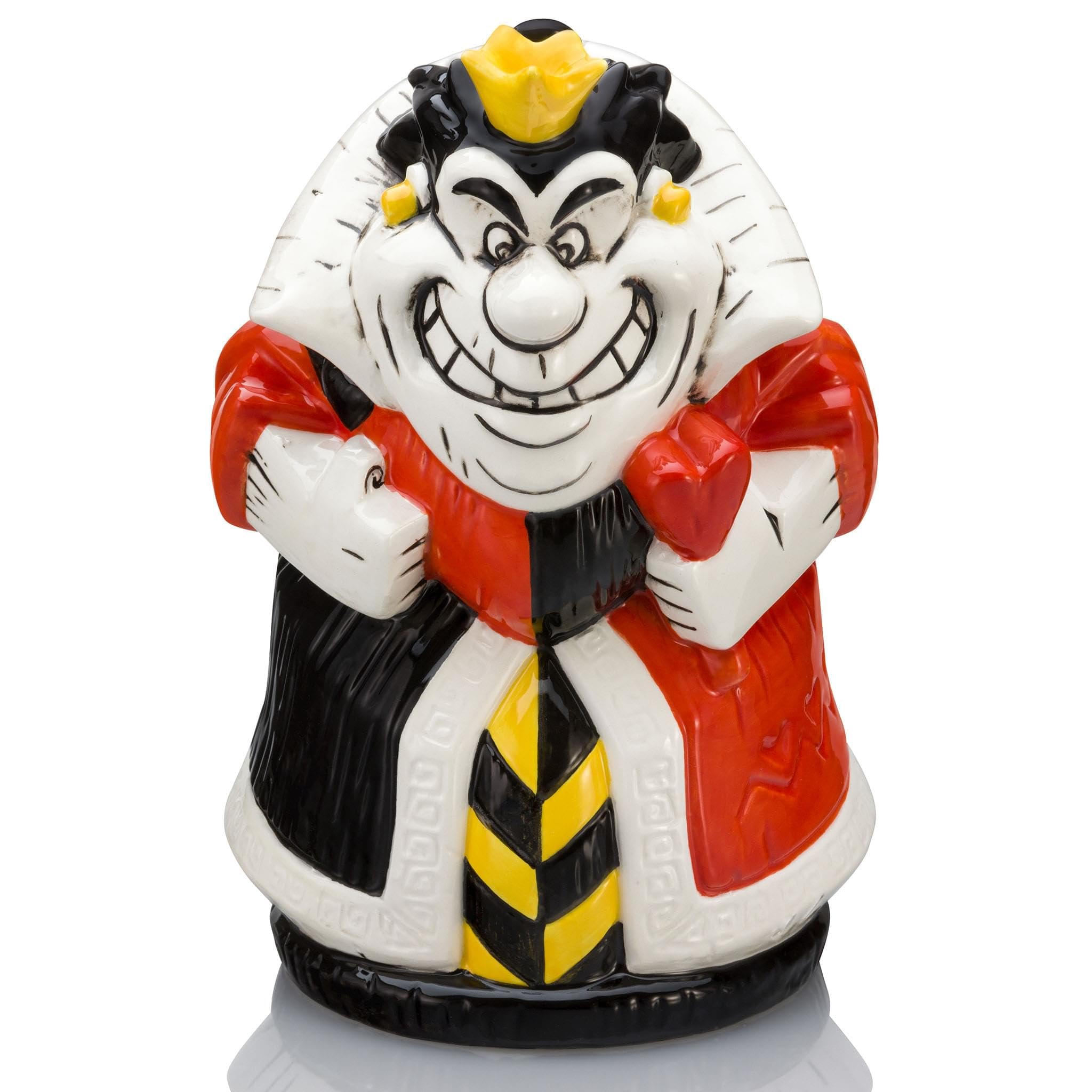 Geeki Tikis Disney Alice In Wonderland Queen of Hearts Ceramic Mug | Party Cocktail Tumbler For Liquor and Beverages | Holds 34 Ounces