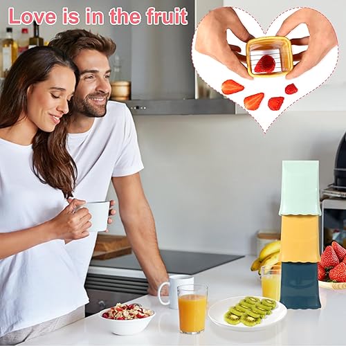 Miniatura 3 de 3 piezas de cortador de tazas con 3 cepillos de limpieza de huecos de acero inoxidable fresa rebanador de plátano rebanador de frutas cortadoras de