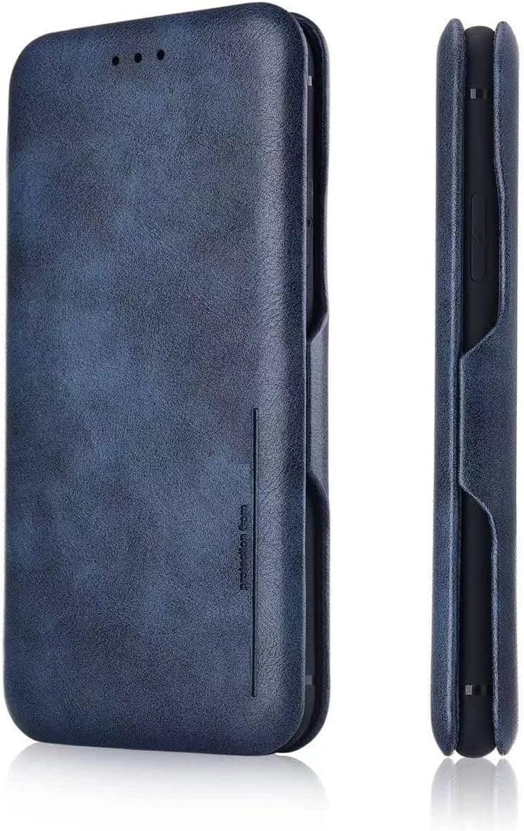 Flip Case for Samsung Galaxy A34, Card Holder Case with Auto Magnetic Closure, Smart PU Leather Protective Cover for Men Women (Samsung Galaxy A34, Blue)