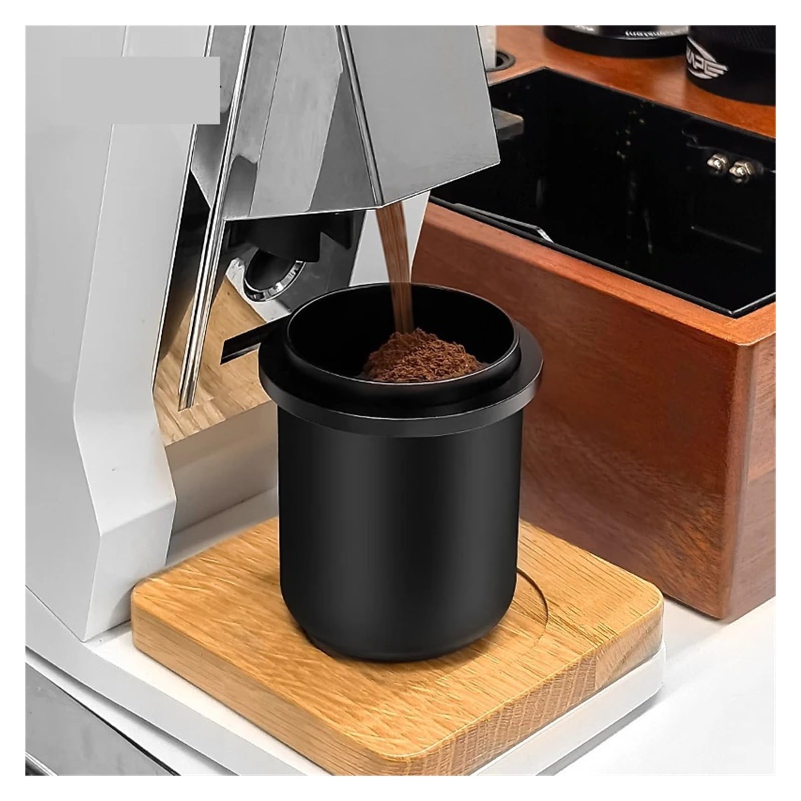 Espresso-Dosierbecher, Kompatibel Mit Allen 51–58 Mm Siebträgern, Espresso-Kaffeezubehör, Aus Aluminium(Black 51-54mm)