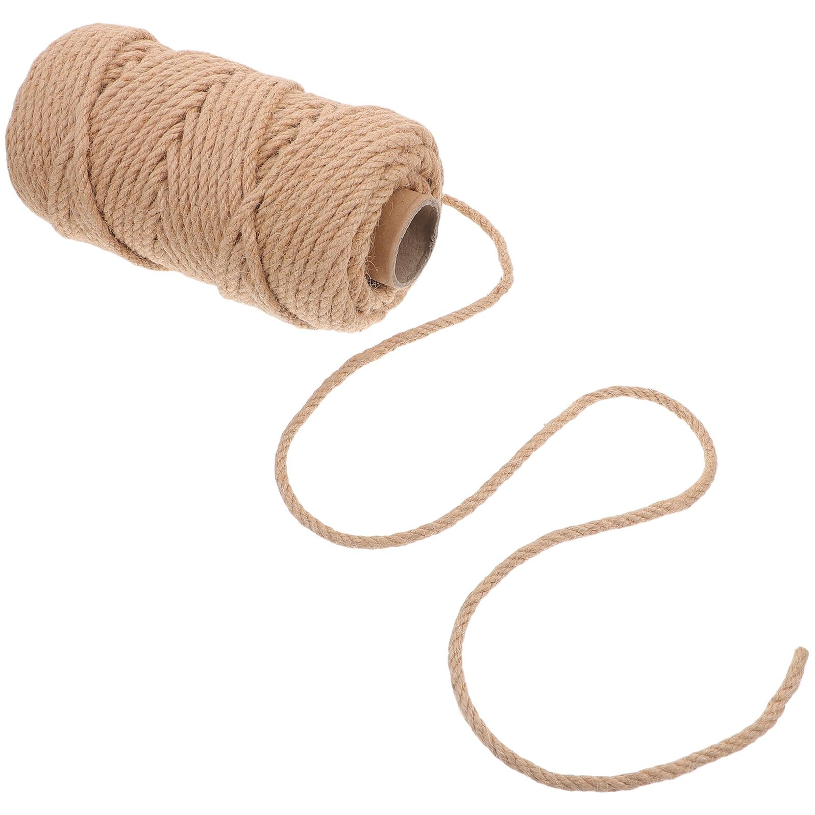 SUPVOX Corda di Iuta Naturale Spessa 12mm da 50 Metri, Rotolo per Riparazione Tiragraffi Gatti e Lavori Artigianali, Resistente e Versatile per Giardinaggio e Decorazioni Rustiche