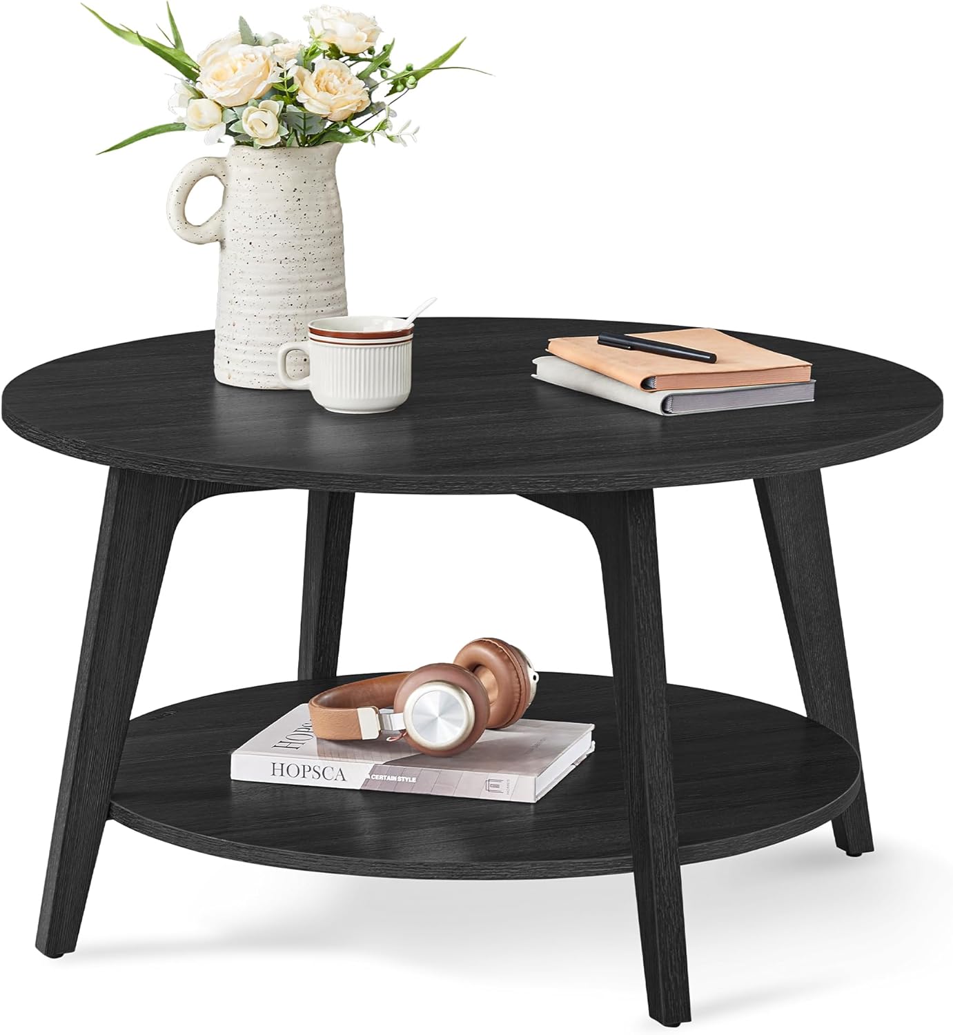VASAGLE Round Coffee Table