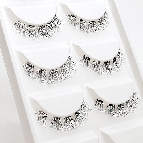 Miniatura 5 de Cuckoo Extensiones de pestañas individuales de 50 racimos de volumen juego de pestañas de efecto 3D banda unida con pegamento pestañas individuales