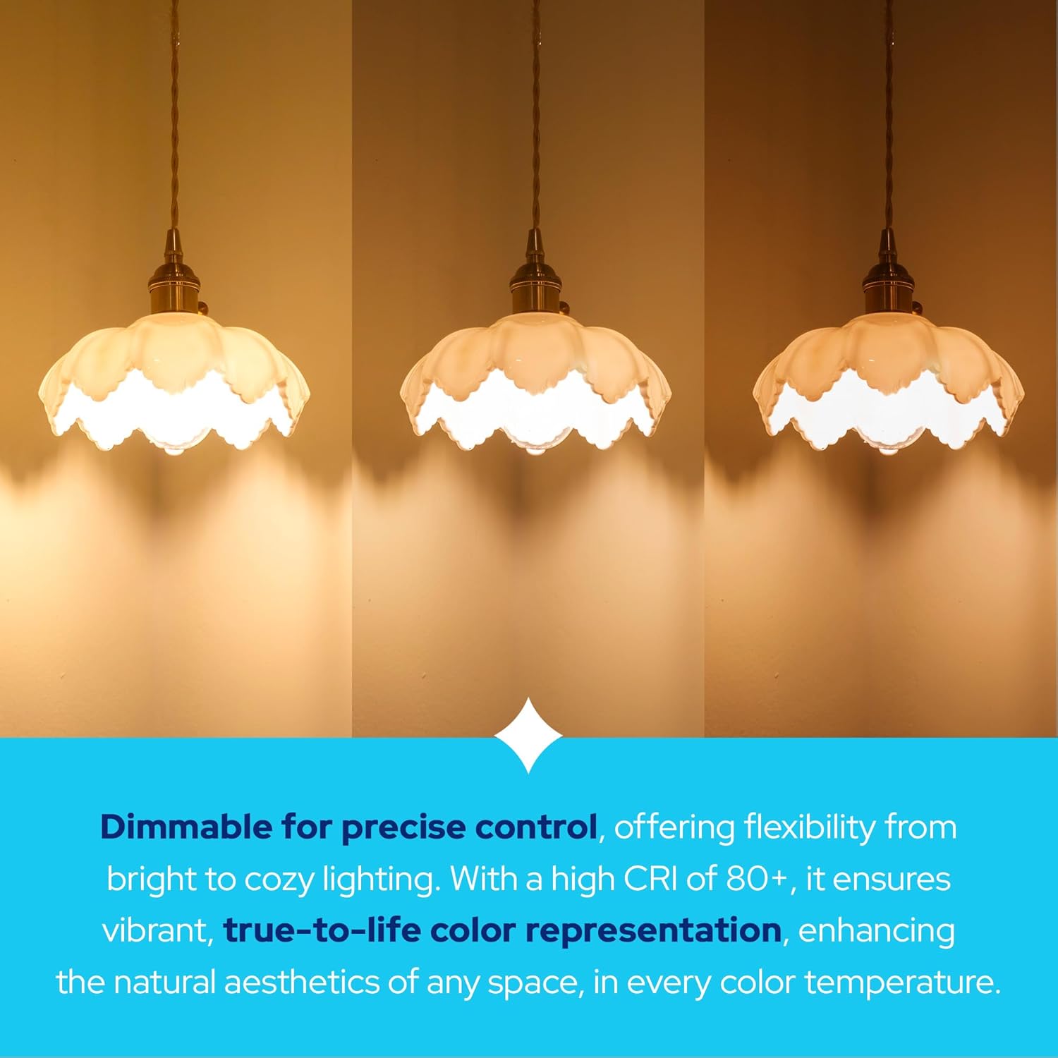 KASTLITE Vintage Filament Style LED Edison Bulb Retrofit | Light Efficient Design LED-8062M40 | Dimmable 32W 5500LM 4000K 175W HID Eq. Lamp - Mogul Base Clear Glass Incandescent Replacement