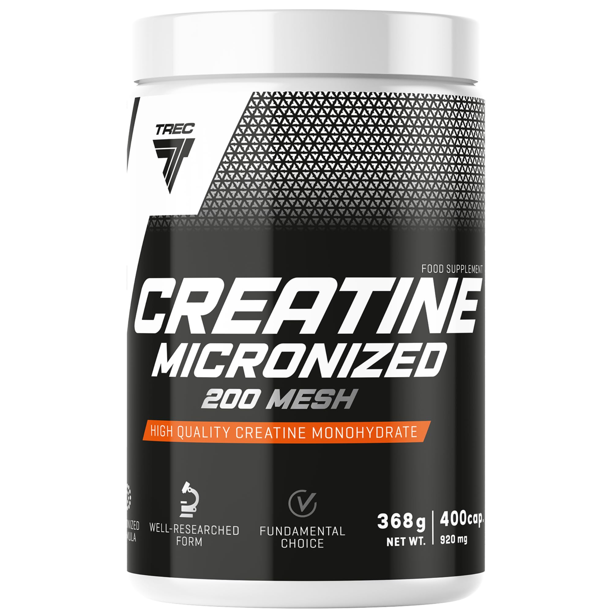 Creatine Micronized 200 Mesh - 400 Capsules | Pure Creatine Monohydrate Supplement for Muscle Strength | No Additives | Tablets, Capsules, Powder