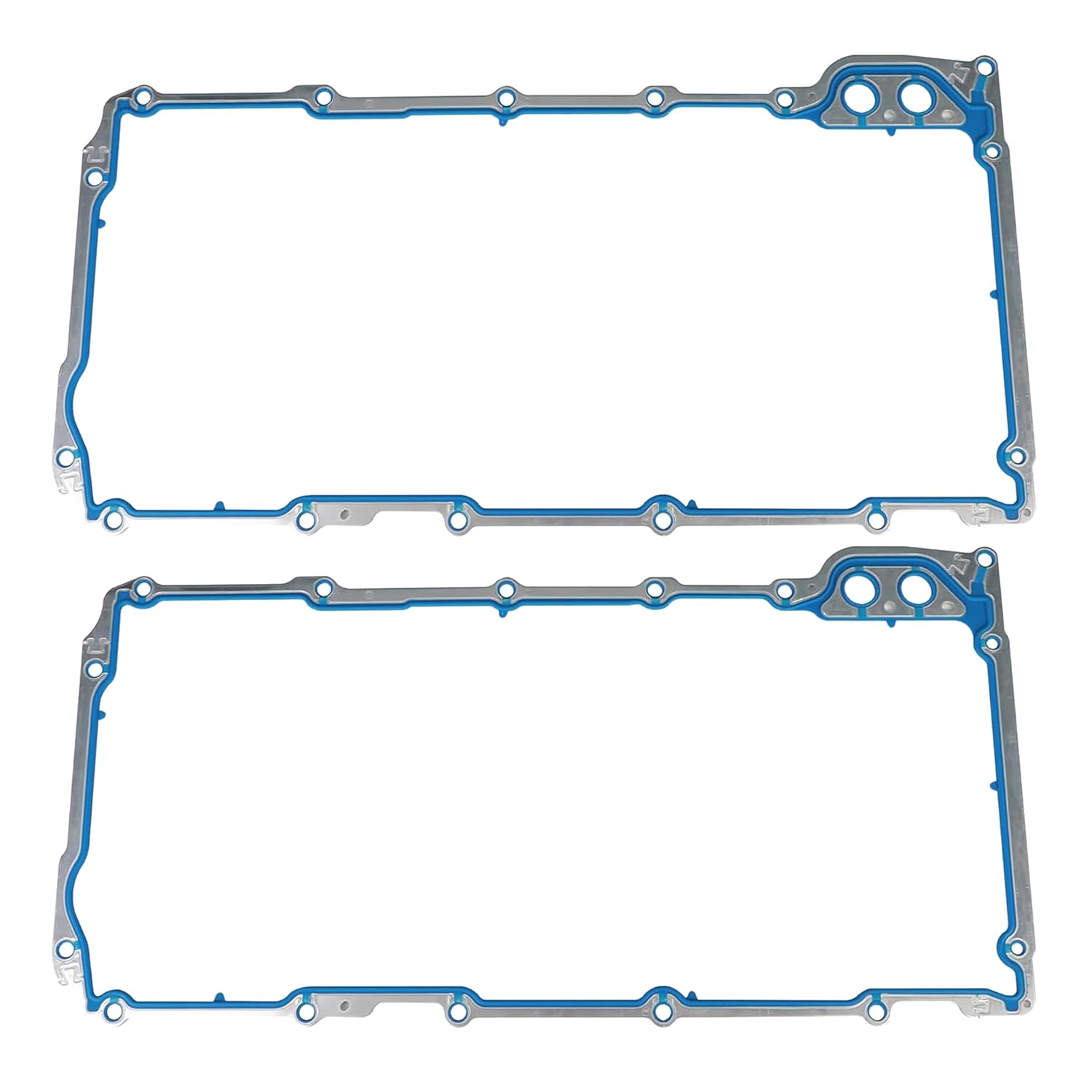 LS Oil Pan Gasket Sets of 2 - OS30693R 12612350 OS32241 12558760 12580672 Compatible with GM LS1 LS2 LS3 LS6 LM7 LQ4 LQ9 V8 Engine 4.8L 5.3L 5.7L 6.0L 6.2L Chevrolet GMC Cadillac Pontiac Saab Isuzu