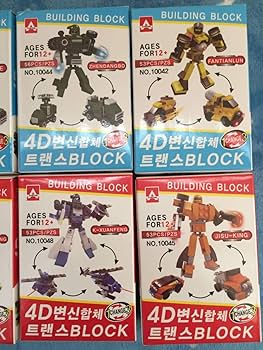 Amazon.co.jp: ブロック型 変形合体ロボット トランスフォーム 全8種