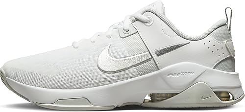 Nike W Zoom Bella 6 - Tenis de entrenamiento para mujer, color blanco, plateado, blanco, metálico, plateado puro, talla 8.5