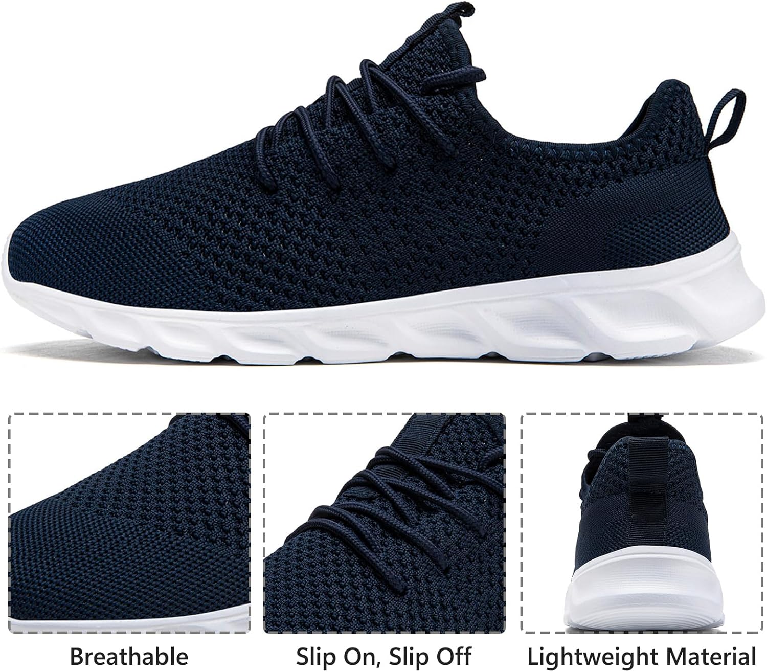 Tvtaop Running Shoes Womens Lightweight Sneakers Tennis Workout Gym Shoes,Blue,Women's Size 6.5 - Image 2