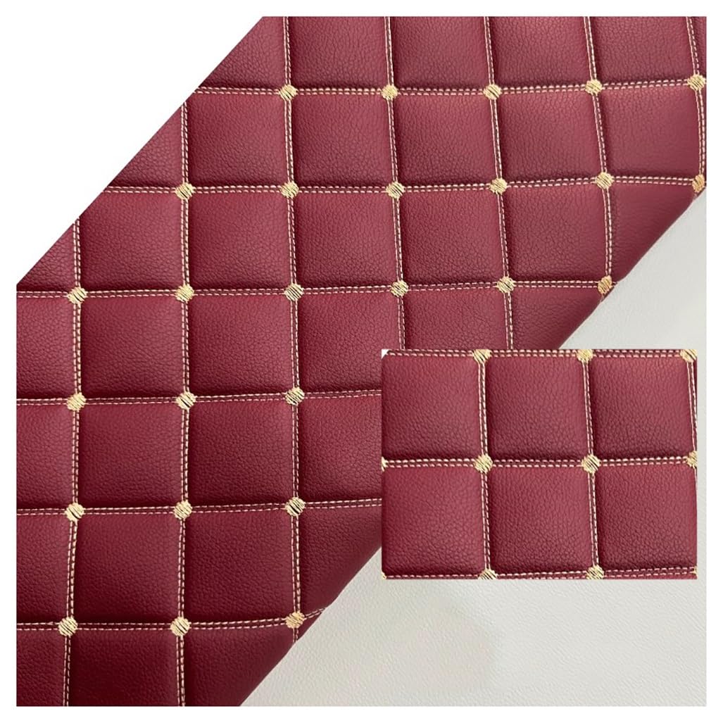 Tissu ameublement simili cuir piqué haut de gamme pour intérieur - 8