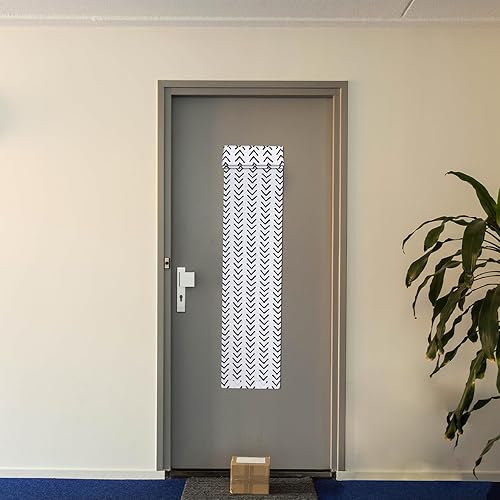 Miniatura 6 de Leinuosen 2 cortinas opacas para puerta de aula, cortinas opacas de bloqueo para puertas de cristal, cortinas opacas para oscurecer la guardería,