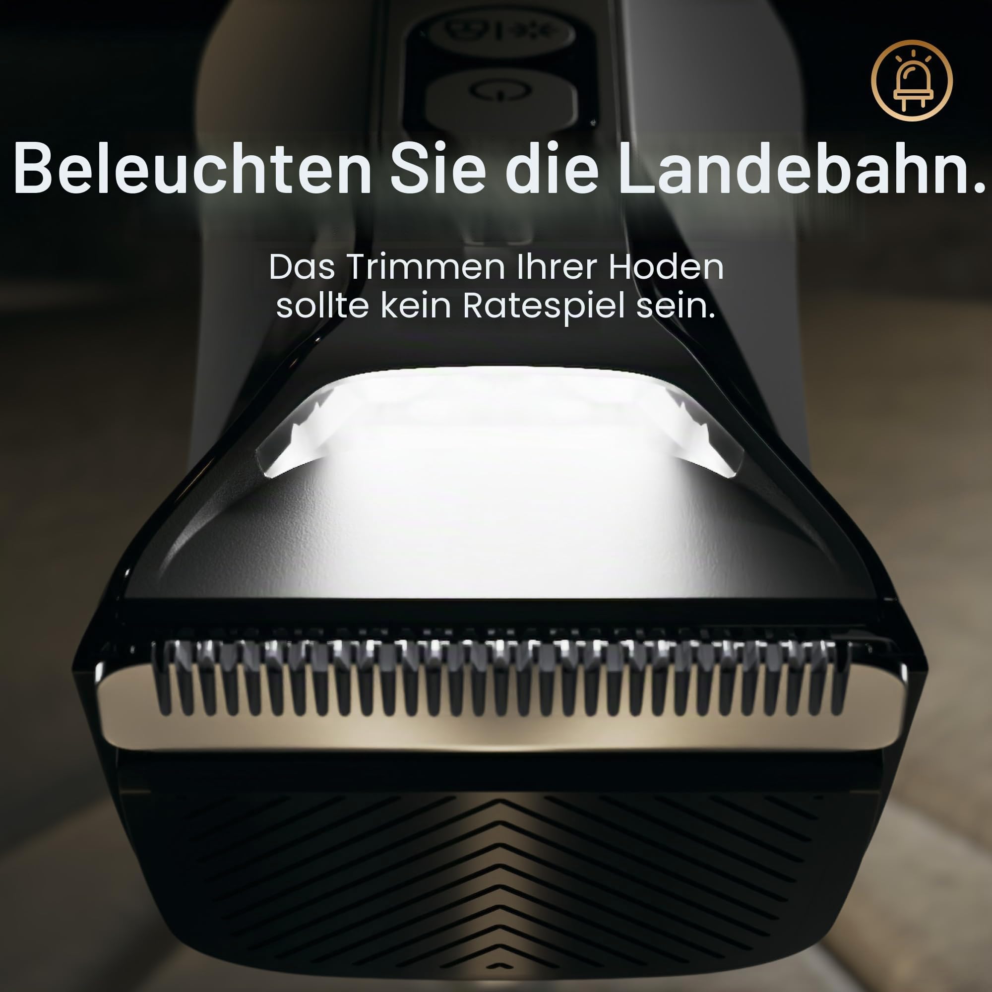 MANSCAPED® The Lawn Mower® 4.0 PRO – Leisten- und Körperhaarschneider, SkinSafe®-Trimmerklinge, wasserdicht, USB-C- und kabelloses Laden kompatibel, Herren-Kugelrasierer mit Reiseverriegelung