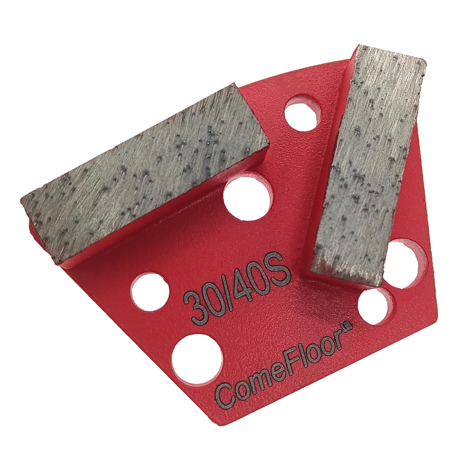 Zapatos de molienda de metal trapezoidal de diamante para suelo de hormigón, compatibles con molinos ASL/Warrior/Iron Horse, grano 30/40, unión suave, 9 unidades