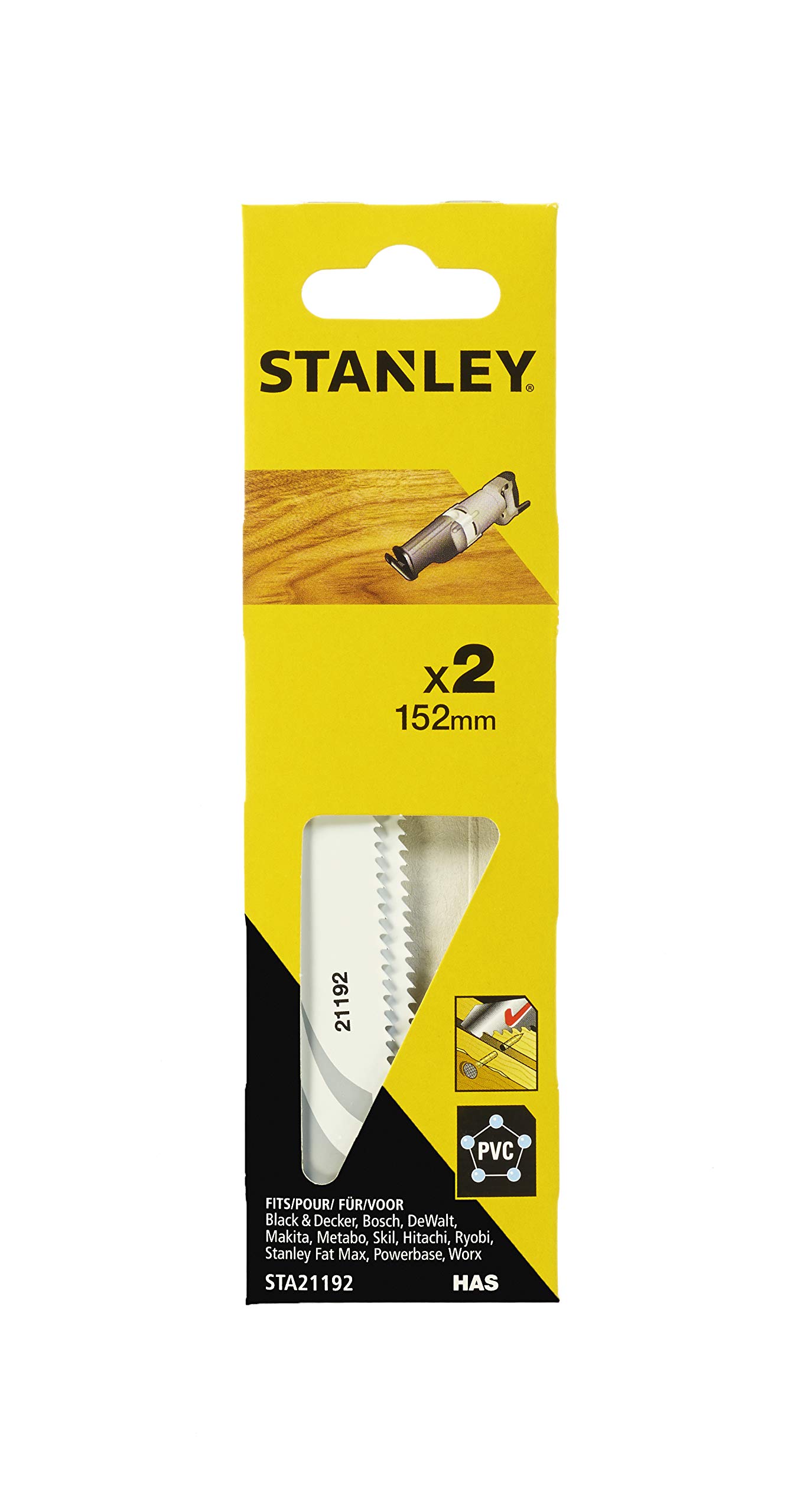 Stanley Black,Gray 2 Hojas Para Corte Fino