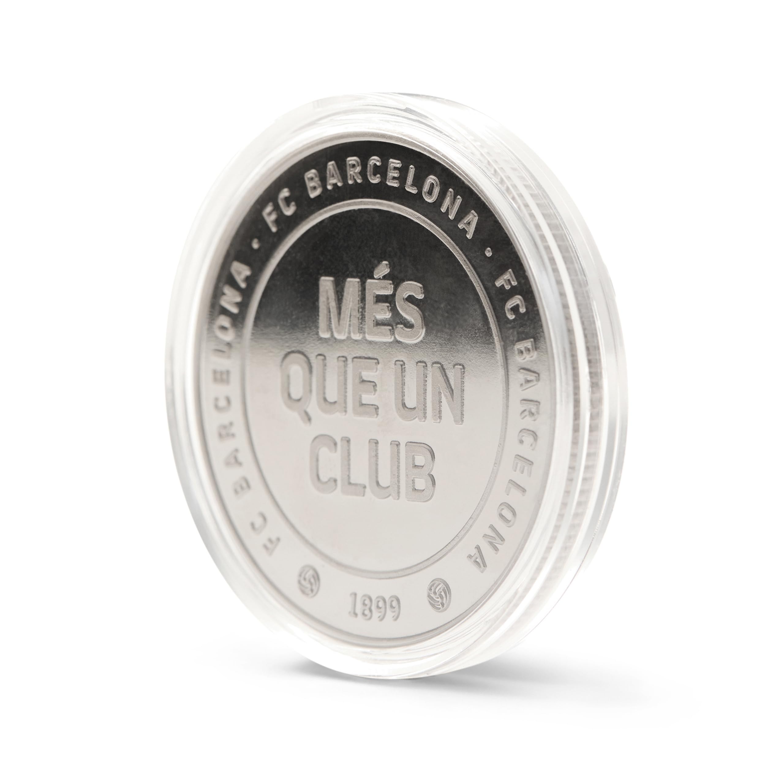 FC Barcelona Special Edition, oficjalna naszywka, napis "Més Que Un Club", nikl, upominkownik, kolekcjoner, oficjalnie licencjonowany produkt