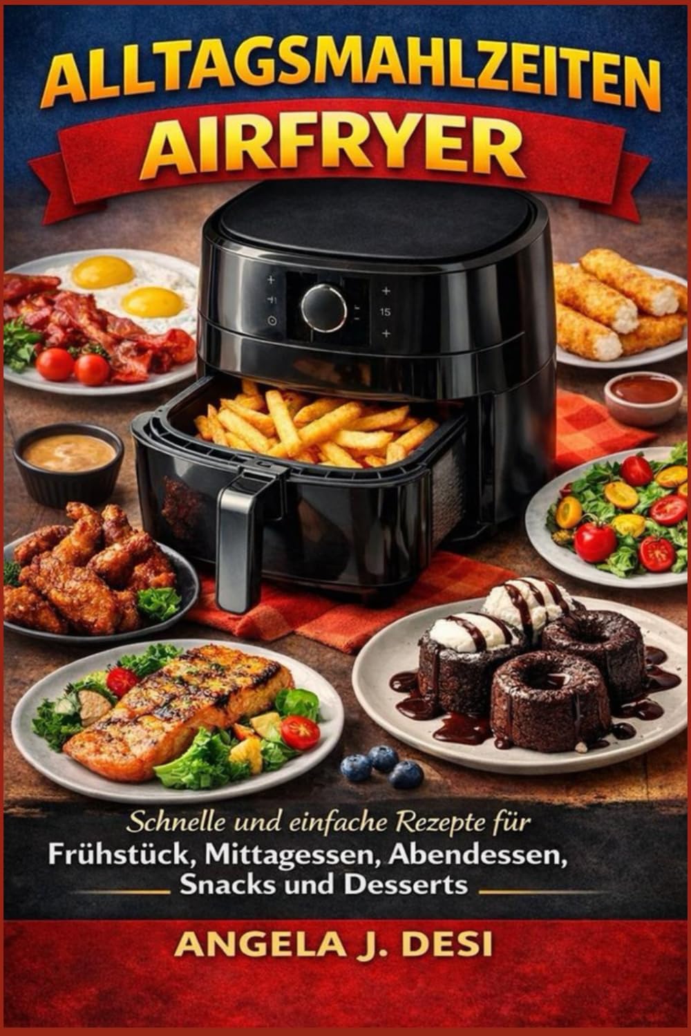 ALLTAGSMAHLZEITEN AIRFRYER: Schnelle und einfache Rezepte für Frühstück, Mittagessen, Abendessen, Snacks und Desserts
