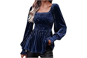 Women's Velvet Galaxy Babydoll Top: A Cosmic Delight