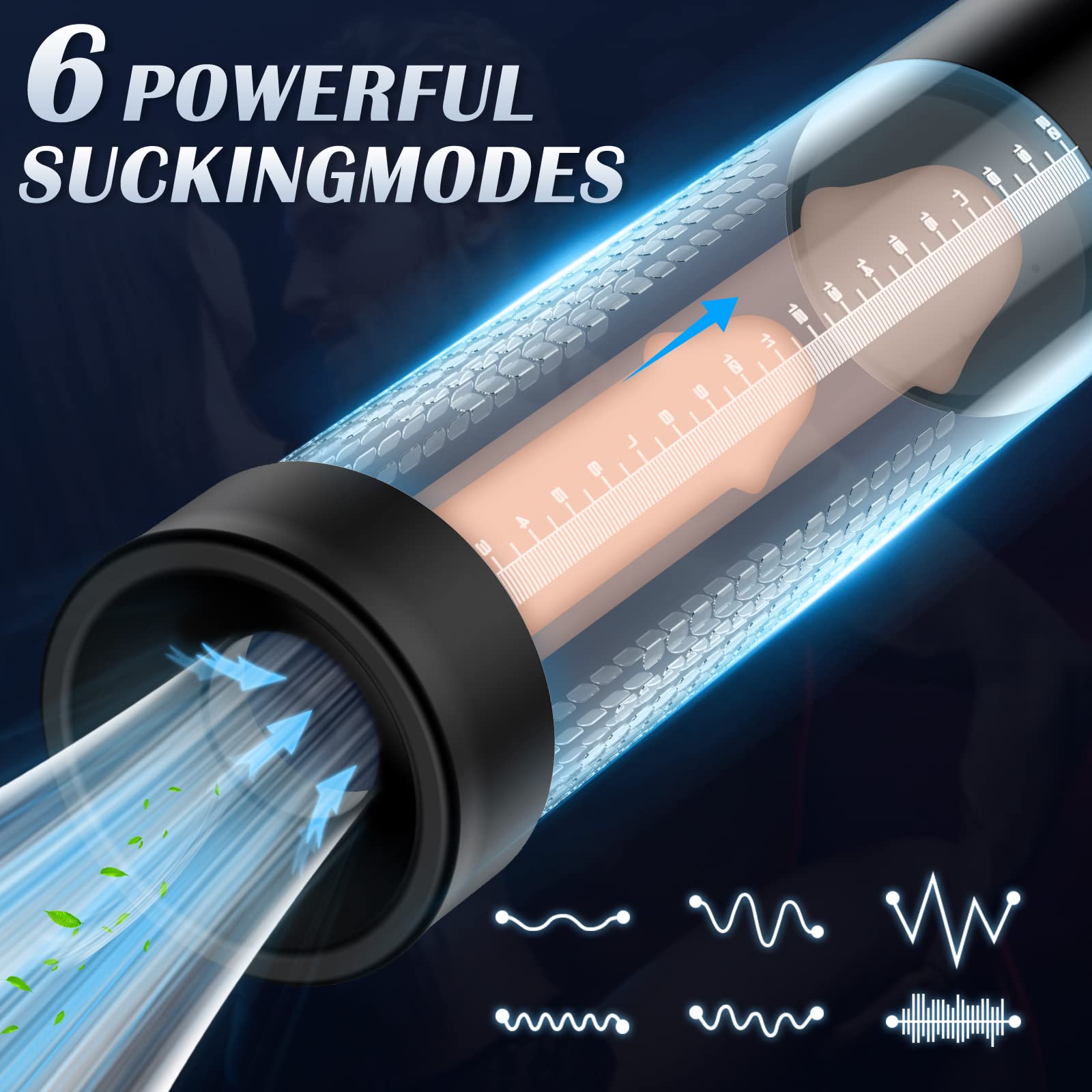 IPX7 Elektrische Penispumpe fr Penisvergrerung & Erektion