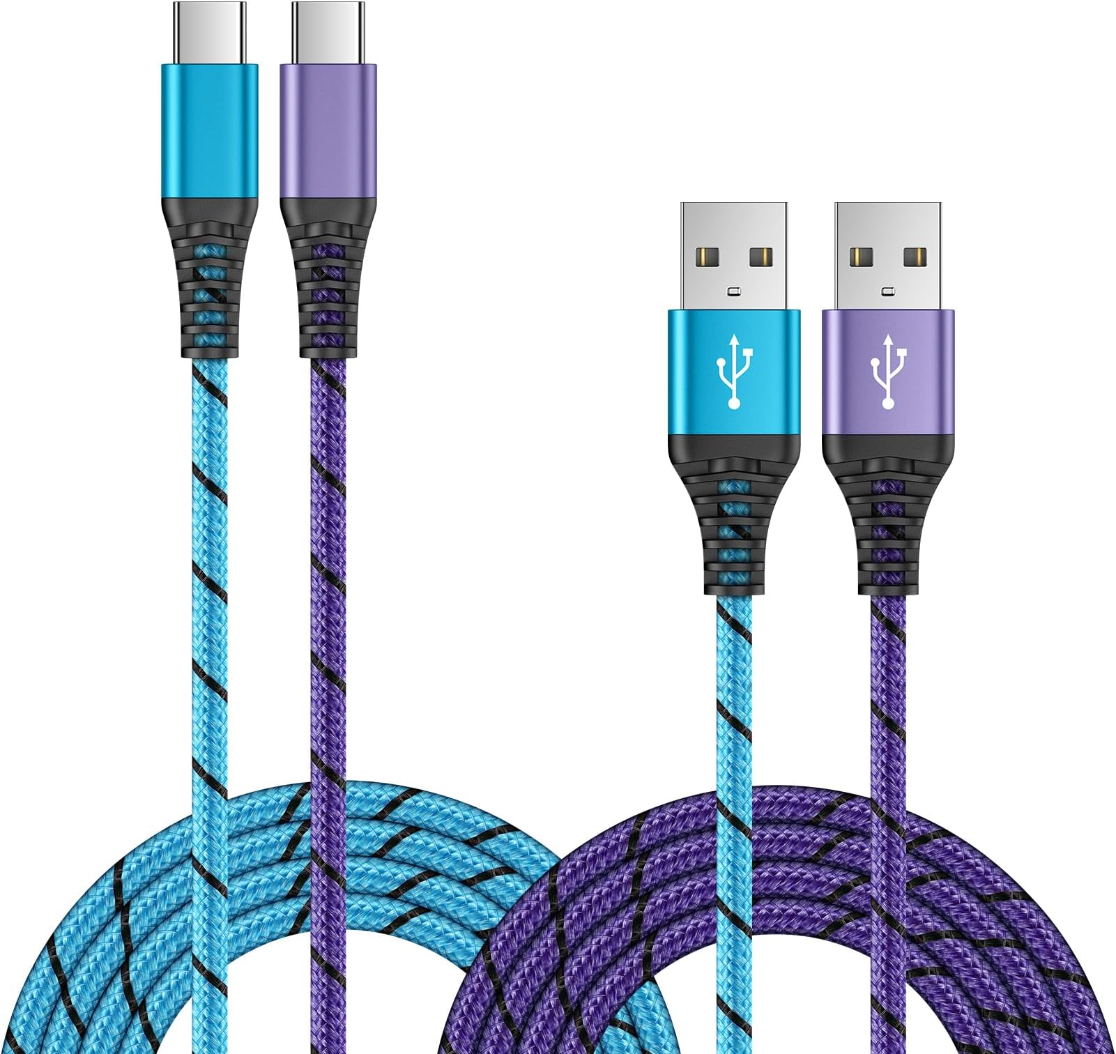 Type C Samsung Charger Cord Fast Charging Android Charger Power Cord 2Pack 6ft for Samsung Galaxy S24 A15 A14 5G A54 5G S23 S23+ S23 Ultra S22 S21 FE S20 A53 A23 A13 A03S A52 A42 A32 A12 A02S A51 A71