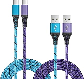 Type C Samsung Charger Cord Fast Charging Android Charger Power Cord 2Pack 6ft for Samsung Galaxy A14 5G A54 5G S23 S23+ S23 Ultra S22 S21 FE S20 A53 A23 A13 A03S A24 A34 A52 A42 A32 A12 A02S A51 A71