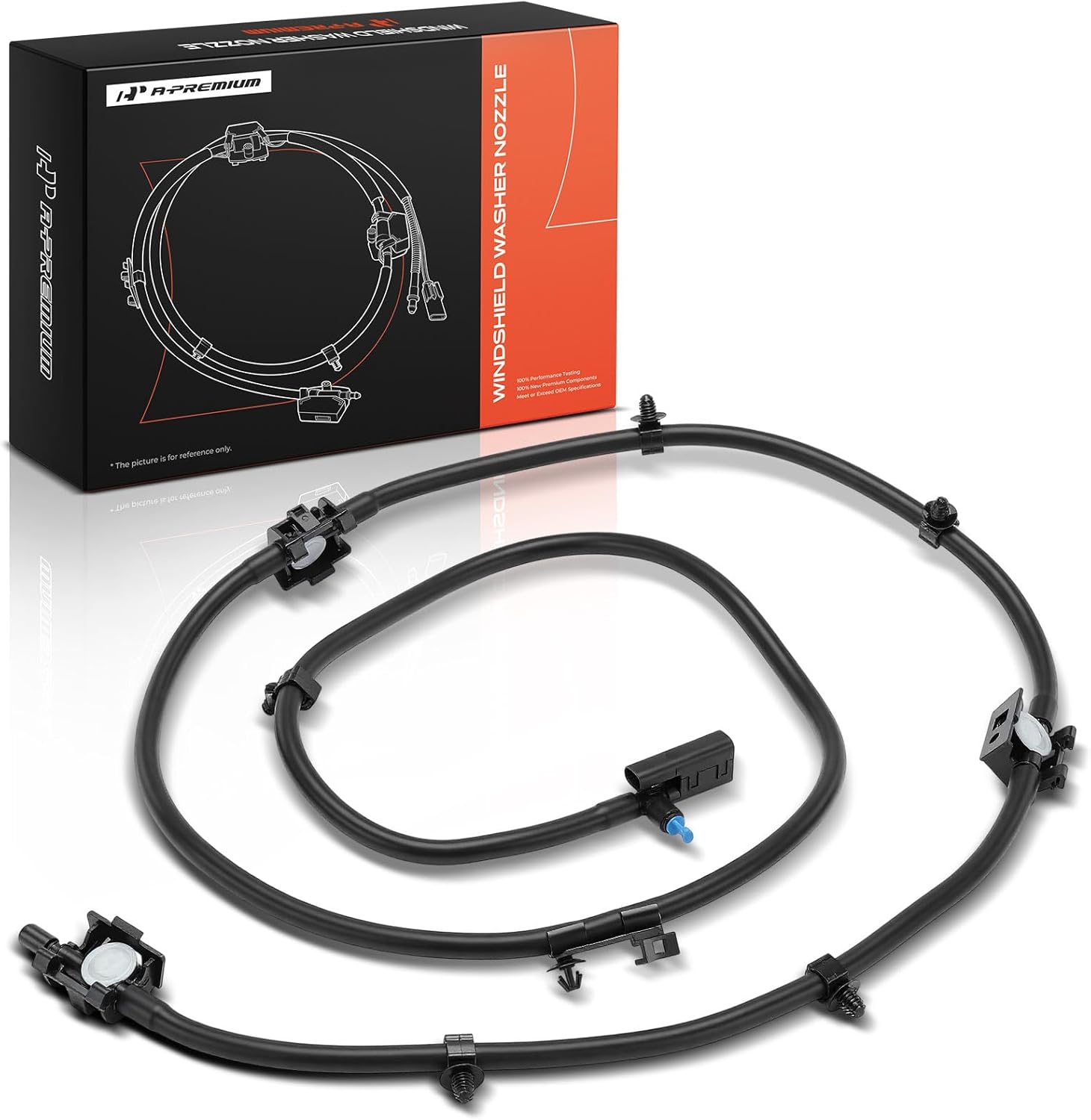 A-Premium Front Windshield Washer Nozzle Compatible with Mercedes-Benz E300 2017-2019, E350 2020-2023, E43 AMG, E63 AMG S, E400, E450, E53 AMG, CLS450, CLS53 AMG, AMG GT 43, AMG GT 53, AMG GT 63 S